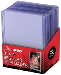 25 - Ultra PRO 3" x 4" Regular Toploader for TCG/Baseball/Football/Etc. Cards - Picture 1 of 1