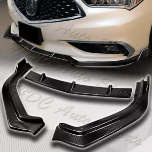 3PCS Front Bumper Spoiler Lip for 2018-2020 Acura TLX (100% Real Carbon Fiber) - Foto 1 di 6