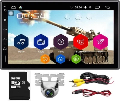 Android 6.0 Autoradio 2 Din GPS Navigation 1 GB RAM, 16 GB ROM, Rückfahrkamera - Bild 1 von 4