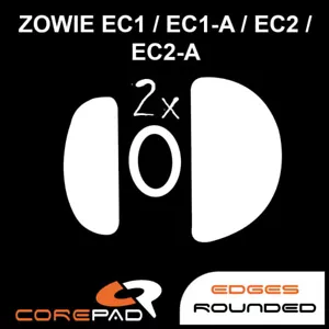 Corepad Skatez Zowie EC1 A EC2 A Replacement Mouse Feet Hyperglides PTFE Teflon - Picture 1 of 1