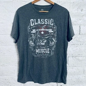 American Muscle Men's Classic Muscle Gray T-Shirt size L 42/44 - Picture 1 of 4