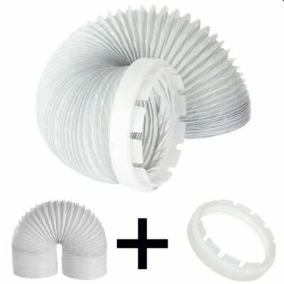 Vent Hose For Hotpoint Indesit Tumble Dryer 2 Metre Long Pipe With Adaptor  pmd - Image 1 of 4