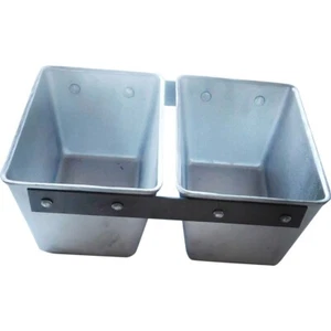 MOLDE PARA HORNEAR PARA 2 CUPCAKES DE PAN PAN DE ALUMINIO PAN BAKEWARE CAKE L12a 17*11*9 cm - Imagen 1 de 4