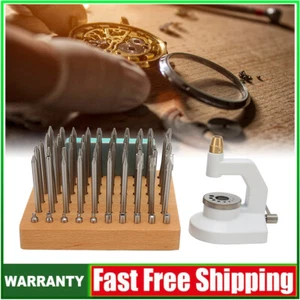 Watch Repair Staking Tool Press Set Watchmaker Jewelling Punching Kit - Picture 1 of 10