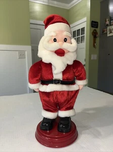 Gemmy Industries Animated Mooning Santa Spins Drops Hose Talk & Laugh 18" Weihnachten - Bild 1 von 5