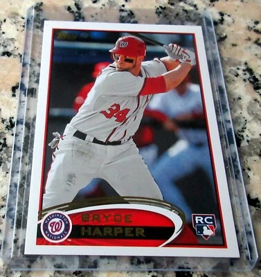 Tarjeta de novato Bryce Harper 2016 reimpresión 2012 Topps logotipo de radiocontrol Philadelphia Phillies🔥 Foto 1 de 2
