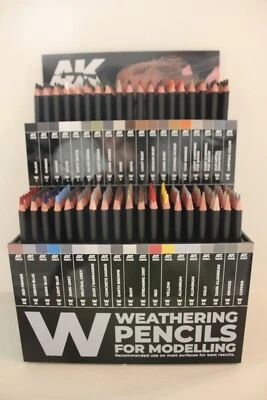 AK Weathering Pencils/Buntstifte speziell für Modellbau