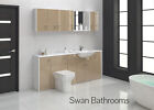 CASHMERE GLOSS BATHROOM FITTED FURNITURE 2000MM WITH WALL UNITS