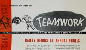 WWII Woonsocket RI History Jacob Finkelstein & Sons Employee Newsletters 1946 - Picture 1 of 8
