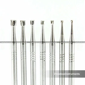 7PCS Switzerland Dental Tungsten Steel Burs Set Inverted Cone FG2.35mm - Picture 1 of 1