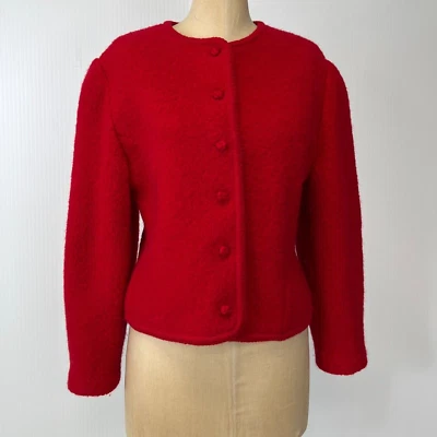 Cárdigan vintage Lands End para mujer 12 pequeño suéter de lana retro trabajo fiesta Core Ex Foto 1 de 4