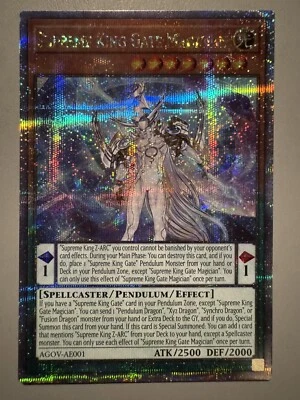 YUGIOH SUPREME KING GATE MAGICIAN ASIA ENGLISH AGOV-AE001 25TH FOIL QCSR - Image 1 of 3