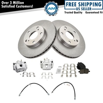 Комплект переднего тормоза и ротора подходит для Toyota Avalon 1999-2003 Solara 1998-2004 годов выпуска - Изображение 1 из 4