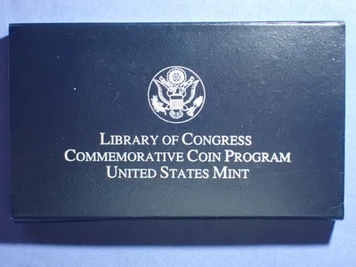 2000-P  Library of Congress BU Commemorative Silver Dollar  OGP - Image 1 of 4