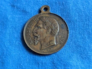 Hervorragende 1869 Frankreich Prinz Kaiserreich - Sohn Napoleons III und Eugenie Medaille - Bild 1 von 4