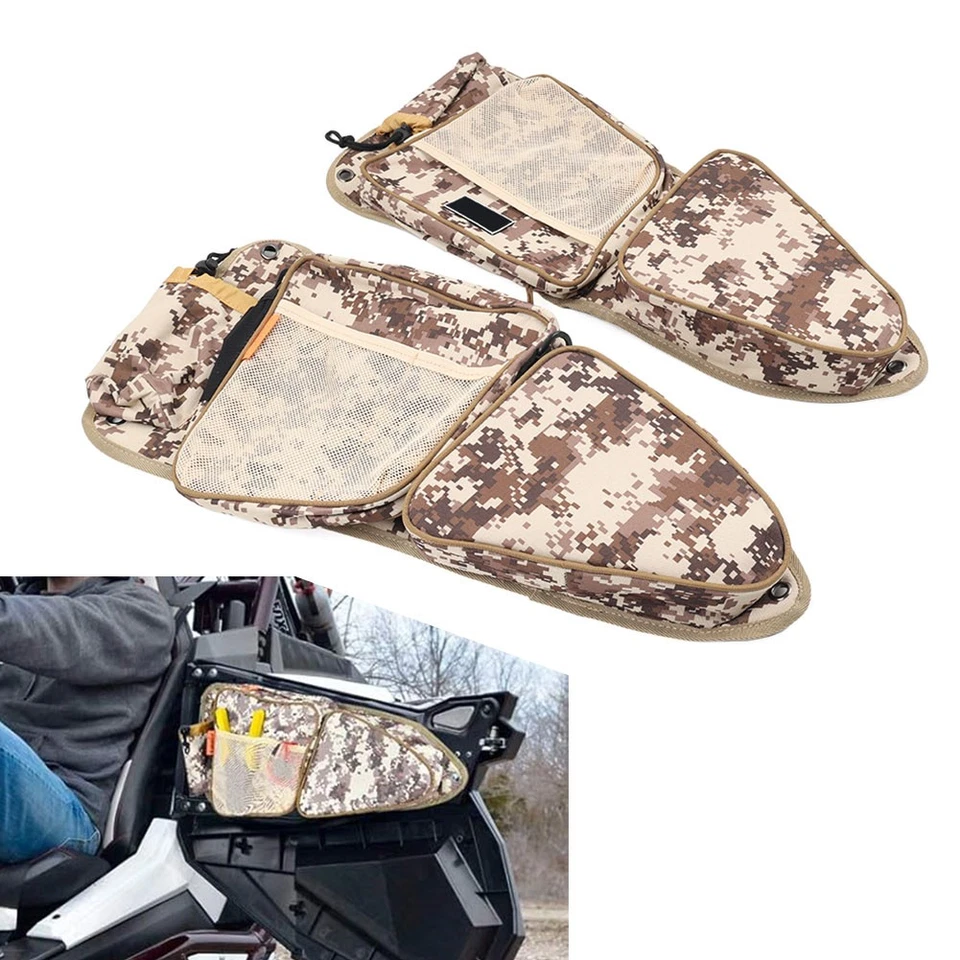 Front Side Door Storage Bags W/ Knee Pad Fit Polaris RZR XP 4 1000 Turbo S 900 - Image 1 of 1