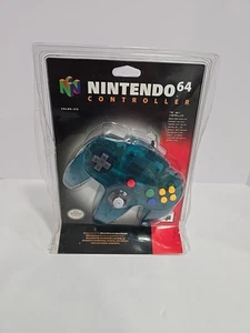 Nintendo 64 Controller ICE BLUE FACTORY SEALED Brand New EXTREMELY RARE N64 OEM - Picture 1 of 9