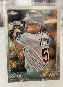 2015 Topps Chrome Update Series Sparkle #US396 Ichiro Miami Marlins - Picture 1 of 2