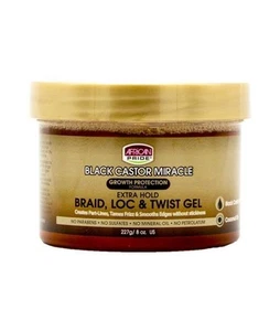 African Pride BlackCastor Miracle Braid Lock Twist Gel 8oz - Picture 1 of 1