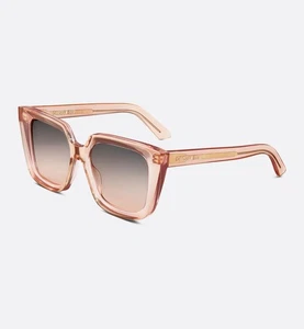 Authentic Dior Midnight S1ITransparent Pink Square Sunglasses - Picture 1 of 17