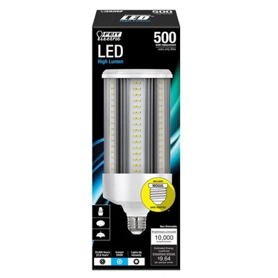 Feit LED E26 E26 (Medium) LED Bulb Daylight 500 Watt Equivalence 1 pk (4-Pack) - Image 1 of 3