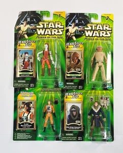Star Wars Power of the Jedi Force File Figures x 4 - Picture 1 of 1