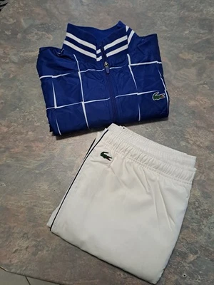 Lacoste tracksuit Blue & White - New  - Genuine - With Packing Slip - Free P&P - Image 1 of 4