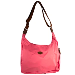 Longchamp Le Pliage Hobo Bag Flamingo Pink Nylon Leder Large Crescent - Bild 1 von 10