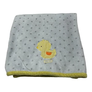 Carters Just One You Duck Baby Blanket Baby Love White Yellow Gray Polka Dot - Picture 1 of 7
