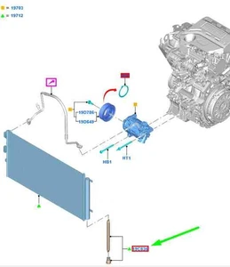 FORD FOCUS MK4 Klimaanlagen-Akkumulator 2368872 NEU ORIGINAL - Picture 1 of 2
