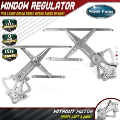 2x Power Window Regulator for Lexus ES300 ES330 RX330 RX350 RX400h Front LH & RH - Image 1 of 4