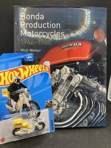 Honda Production Motorcycles 1946-1980 Book By Mike Walker B14583 + Hot Wheels! - Picture 1 of 10