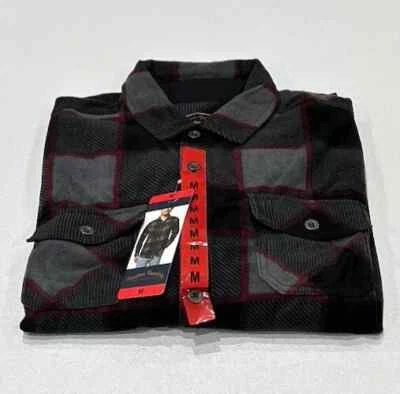 Freedom Foundry Mens Lightweight Plush Plaid Fleece Shirt - Image 1 of 4