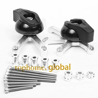 Almohadillas deslizantes de choque izquierda derecha negras 07 para motor Suzuki GSXR 600/750 2006-2011 Foto 1 de 4