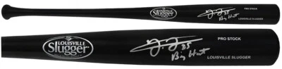 Frank Thomas Signed Louisville Slugger Black Baseball Bat w/Big Hurt - (SS COA) - Image 1 of 2