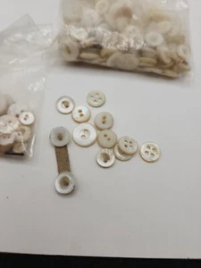 Vintage Pearl Style Button Lot Various Styles Beautiful Mix - Picture 1 of 3