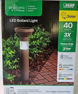 Lot of 5 Feit Electric OneSync Solar 40 lumens - 4 inch diameter solar panel - - Picture 1 of 3