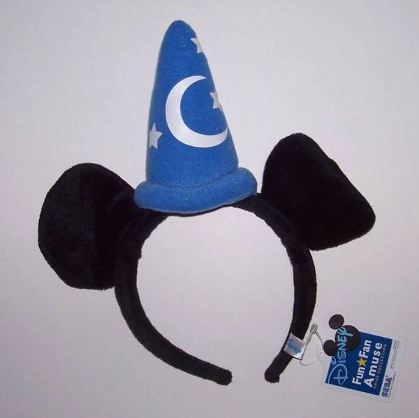 NUEVO CON ETIQUETAS Disney Mickey Mouse Sombrero de Hechicero Diadema con Orejas Disfraz de Halloween Foto 1 de 1