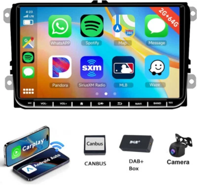 2+64GB Android 15 DAB+ Autoradio Carplay GPS für VW GOLF 5 6 Passat Polo Touran - Bild 1 von 4
