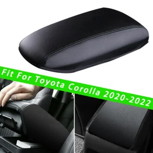 Cubierta de reposabrazos de cuero para consola protectora negra apta para Toyota Corolla 2020-2022 - Imagen 1 de 8