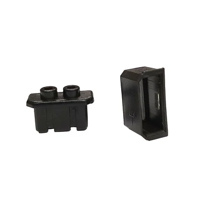 Nabendynamo Stecker für Shimano oder Novatec zweiteilig mit Polkennung schwarz - Bild 1 von 2