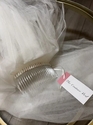 The Couture Veil Katie 2 Tier Bouffant Long Stitched Edge RRP £115 - Image 1 of 4