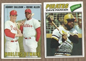 HOF Inductees Dick Allen 1967 Topps 309; Dave Parker 1977 Topps 270 Higher grade - Picture 1 of 4