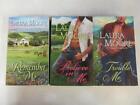 COMPLETE SET (3) LAURA MOORE Cowboy Romance Books Novels ROSEWOOD TRILOGY SERIES