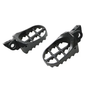 Grey Off-road Dirt Bike Steel Foot Pegs For Kawasaki KX65 80 85 100 1998-2012 - Picture 1 of 4