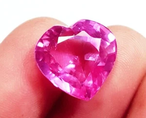 Pietra preziosa sciolta certificata a forma di cuore spinelli naturali 10,20 carati con regalo gratuito - Foto 1 di 6
