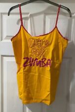 Wild For zumba strappy orange vest top fitness gym dance Size  12 14 16 18