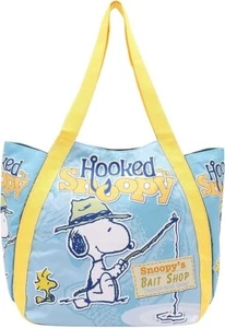 [Peanuts] Tote bag, SN Balloon, light blue/SN-14, polyester closure type magnet - Picture 1 of 5