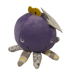 Hallmark Soft Rattle Octopus ~ Small Purple Octopus For Small Hands Brand New - Picture 1 of 3