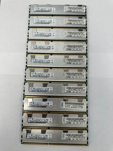 Lot 10 SAMSUNG 16GB 4RX4 PC3L-8500R-07-10-F0-D2 ECC REG M393B2K70CM0-YF8 T5-A6 - Picture 1 of 2